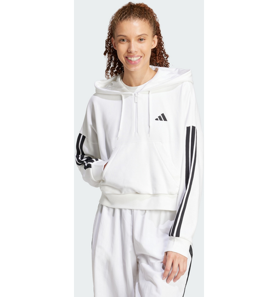 
ADIDAS, 
Adidas Essentials 3-stripes French Terry Quarter-zip Hoodie, 
Detail 1
