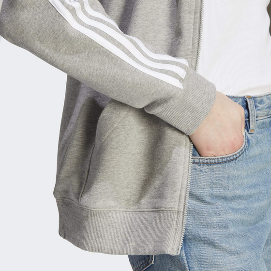 ADIDAS, Adidas Essentials 3-stripes French Terry Regular Full-zip Hoodie