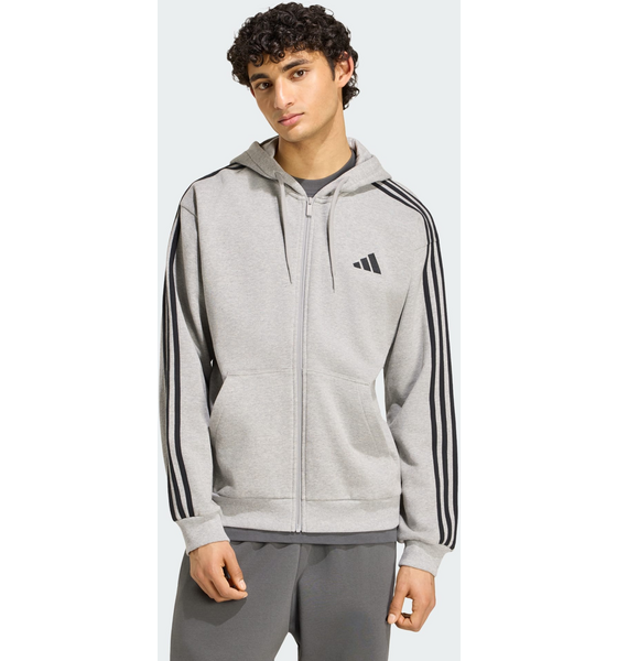 
ADIDAS, 
Adidas Essentials 3-stripes Huvtr&ouml;ja Med Hel Dragkedja I Sweatshirttyg, 
Detail 1
