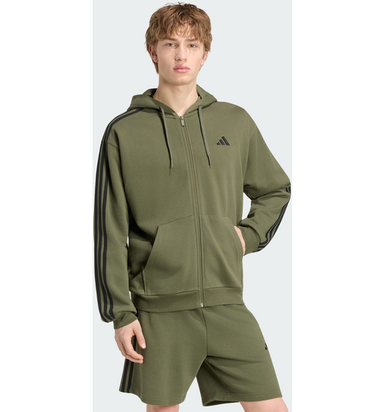 
ADIDAS, 
Adidas Essentials 3-stripes Huvtr&ouml;ja Med Hel Dragkedja I Sweatshirttyg, 
Detail 1

