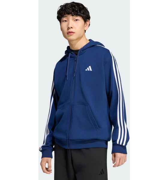 
ADIDAS, 
Adidas Essentials 3-stripes Huvtr&ouml;ja Med Hel Dragkedja I Sweatshirttyg, 
Detail 1
