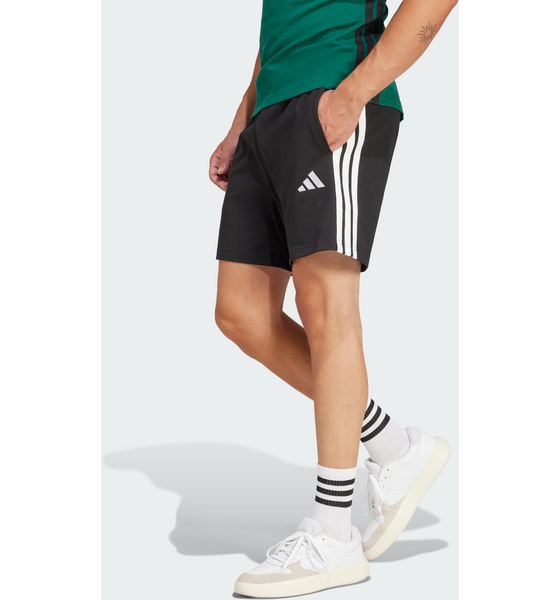 403641502504 ADIDAS Adidas Essentials 3-stripes Single Jersey 7-inch Shorts  Model01 Detail
