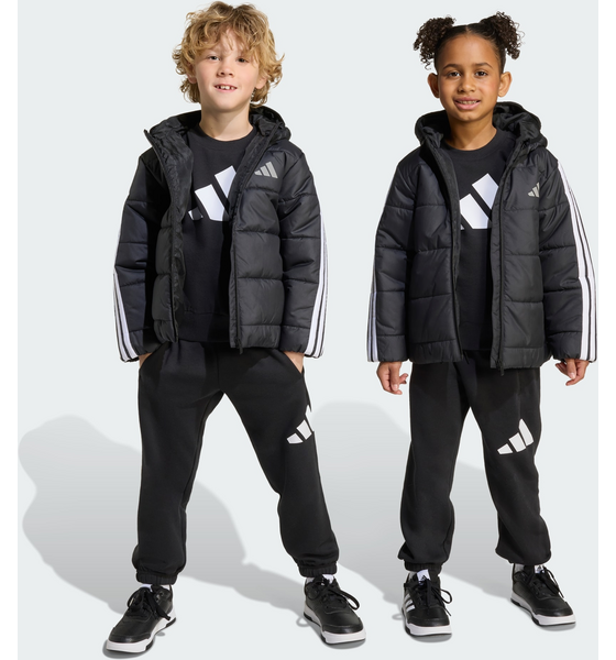 
ADIDAS, 
Adidas Essentials 3-stripes Vadderad Jacka F&ouml;r Barn, 
Detail 1

