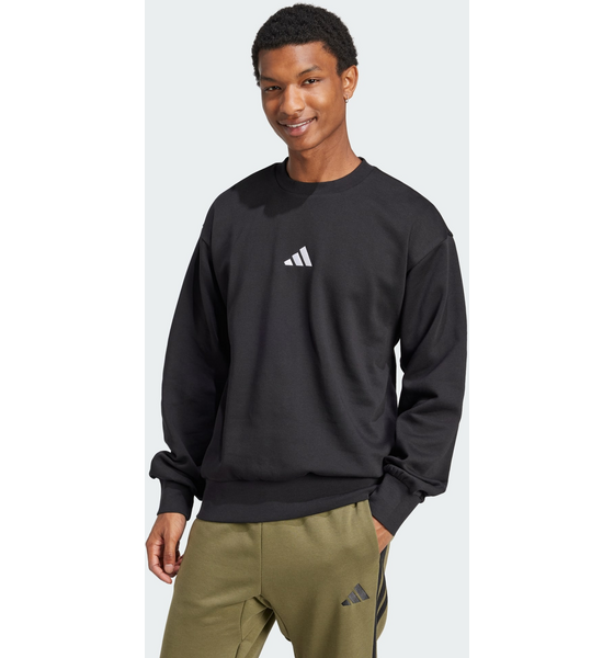 399766501501 ADIDAS Adidas Essentials Feelcozy Fleece Sweatshirt  Model01 Detail