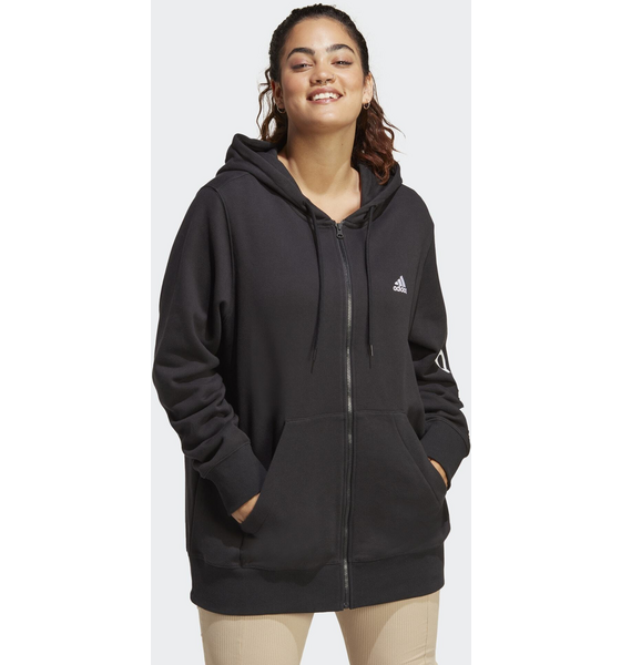 
ADIDAS, 
Adidas Essentials Linear Full-zip French Terry Hoodie (plus Size), 
Detail 1

