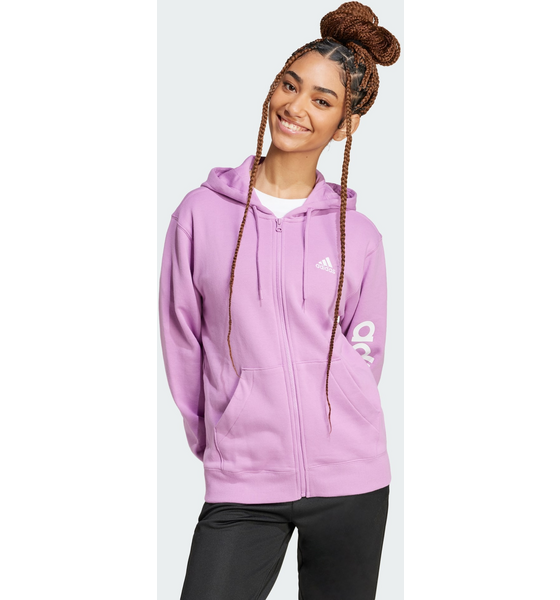 
ADIDAS, 
Adidas Essentials Linear Huvtröja Med Hel Dragkedja I Sweatshirttyg, 
Detail 1
