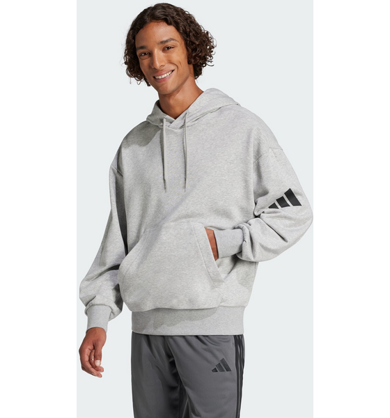 
ADIDAS, 
Adidas Essentials Loose-fit 3 Bar Logo French Terry Hoodie, 
Detail 1
