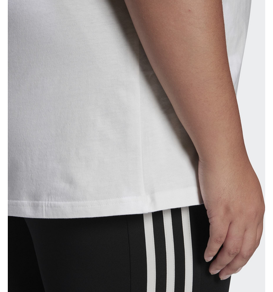 ADIDAS, Adidas Essentials Slim 3-stripes Tee (plus Size)