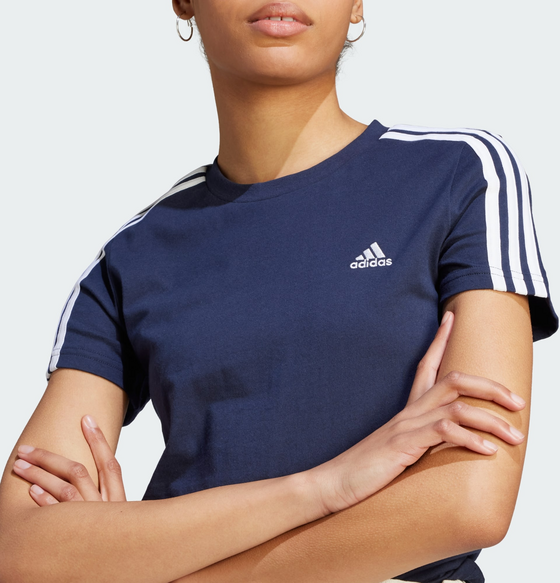ADIDAS, Adidas Essentials Slim 3-stripes Tee