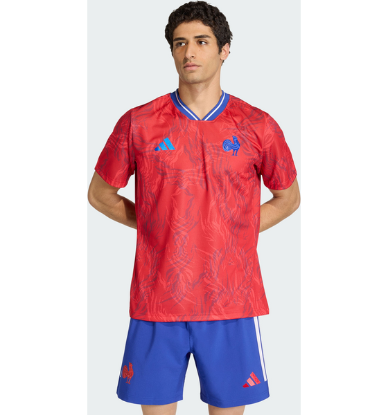 
ADIDAS, 
Adidas France Rugby Prematch Jersey, 
Detail 1
