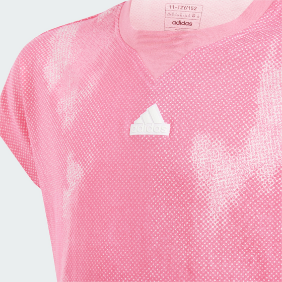 ADIDAS, Adidas Future Icons Allover Print Cotton T-shirt Barn