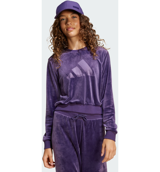 952935102101 ADIDAS Adidas Girl Holiday Glam-sweatshirt I Crop-modell  Model01 Detail