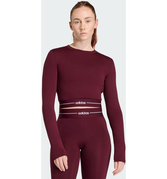 
ADIDAS, 
Adidas Hyperglam Cropped Long Sleeve T-shirt, 
Detail 1
