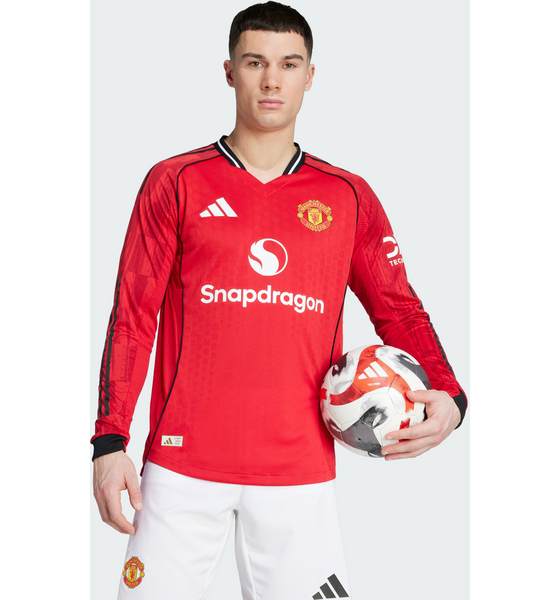 
ADIDAS, 
Adidas Manchester United 25/26 L&aring;ng&auml;rmad Autentisk Hemmatr&ouml;ja, 
Detail 1
