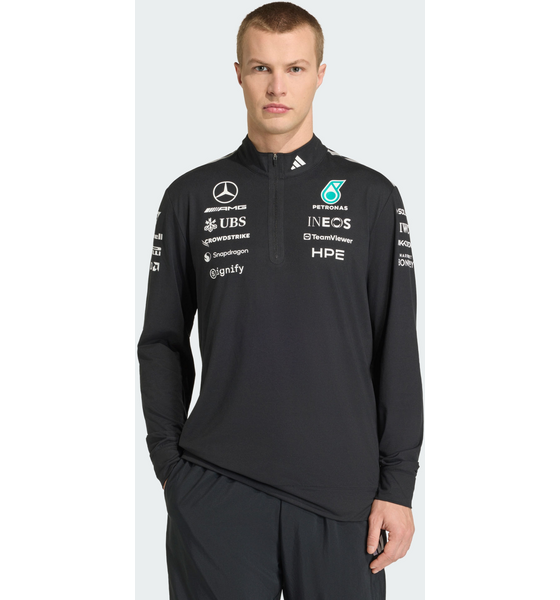 
ADIDAS, 
Adidas Mercedes - Amg Petronas Formula 1 Team Engineers Sweatshirt Med Kvartsl&aring;ng Dragkedja, 
Detail 1
