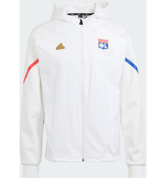 ADIDAS, Adidas Olympique Lyonnais Designed For Gameday Full-zip Hoodie