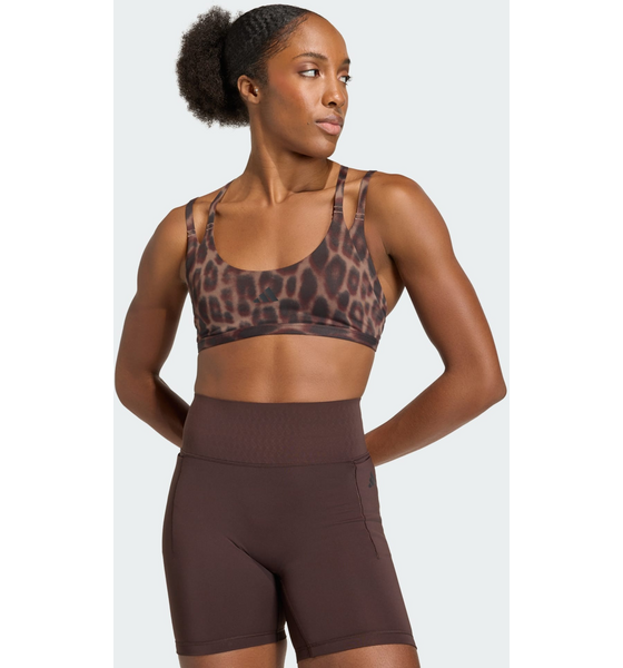 
ADIDAS, 
Adidas Optime Leopard Strappy Bh-topp Med L&auml;tt St&ouml;d, 
Detail 1
