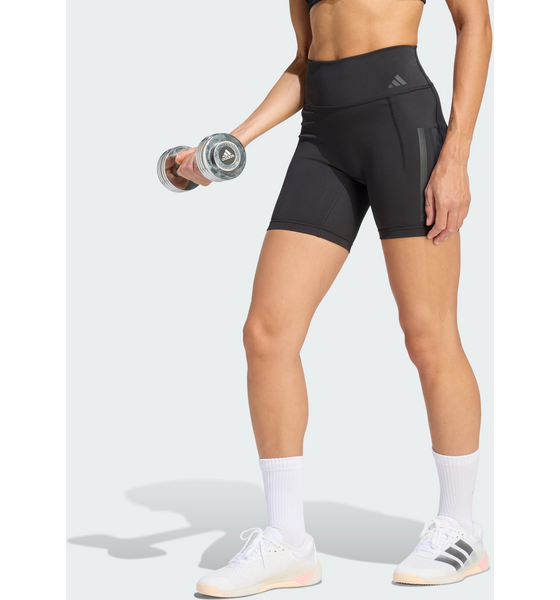 
ADIDAS, 
Adidas Optime Workout 3-stripes Short Leggings, 
Detail 1
