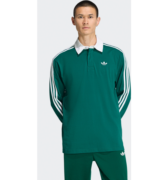 
ADIDAS ORIGINALS, 
Adidas Originals 3-stripes Rugbypik&eacute;tr&ouml;ja Med L&aring;nga &Auml;rmar, 
Detail 1
