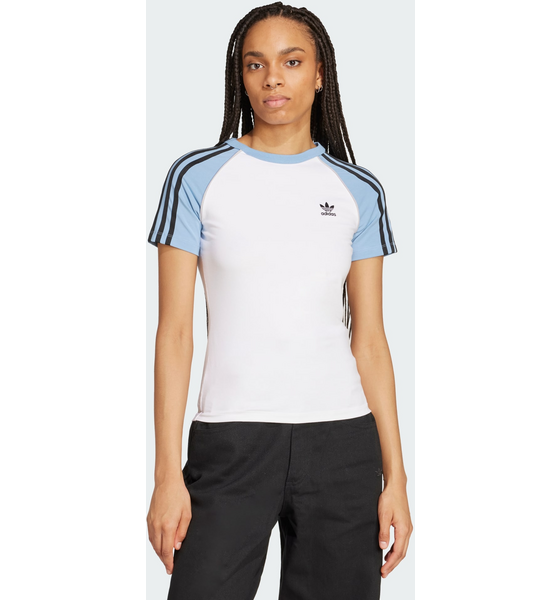 945370103101 ADIDAS ORIGINALS Adidas Originals Adicolor 3-stripes Raglan Slim T-shirt  Model01 Detail