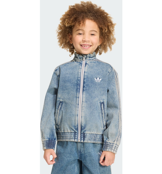 
ADIDAS ORIGINALS, 
Adidas Originals Firebird Tr&auml;ningsjacka I Denim Med L&ouml;s Passform, 
Detail 1
