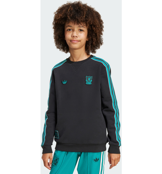 954451101101 ADIDAS ORIGINALS Adidas Originals Liverpool Fc Terrace Icons Sweatshirt För Barn  Model01 Detail