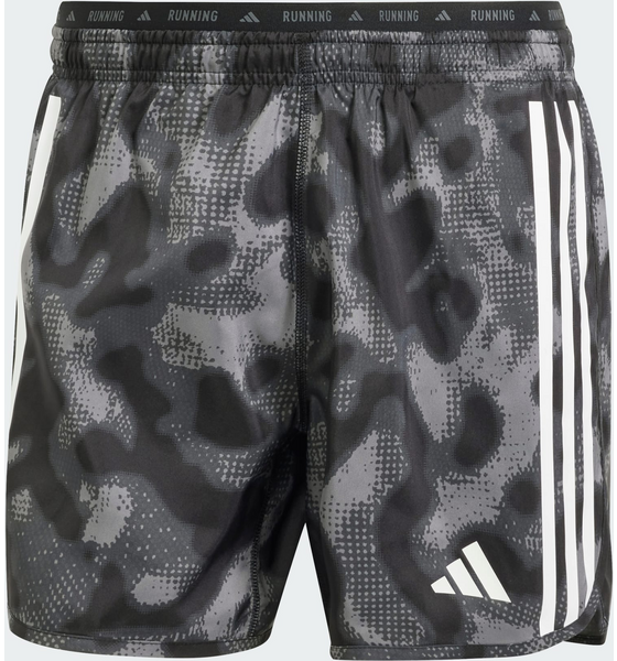 ADIDAS, Adidas Own The Run 3-stripes Allover Print Shorts