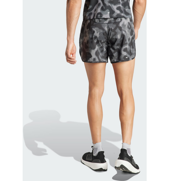 ADIDAS, Adidas Own The Run 3-stripes Allover Print Shorts