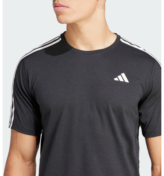 ADIDAS, Adidas Own The Run 3-stripes T-shirt