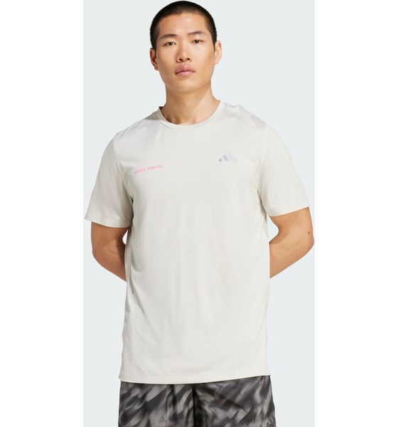 957466102101 ADIDAS Adidas Own The Run Melerad T-shirt  Model01 Detail