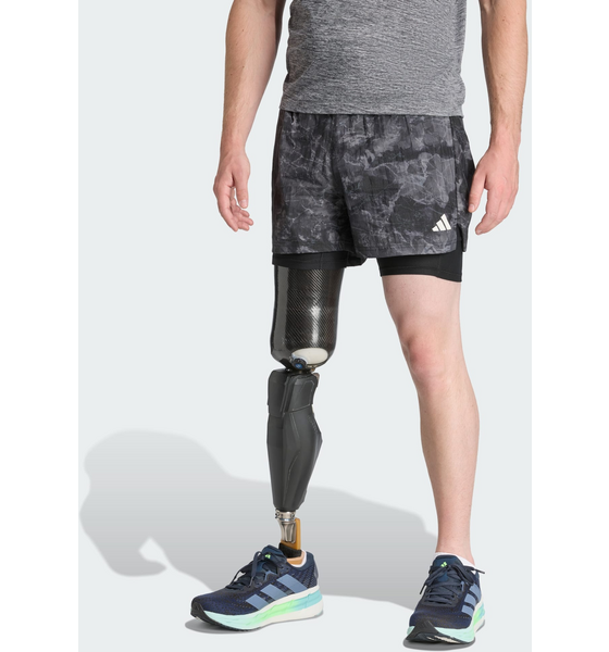 957470101101 ADIDAS Adidas Own The Run Sprayfärgade 2-i-1-shorts  Model01 Detail