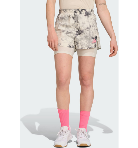 950267101101 ADIDAS Adidas Own The Run Sprayfärgade 2-i-1-shorts  Model01 Detail