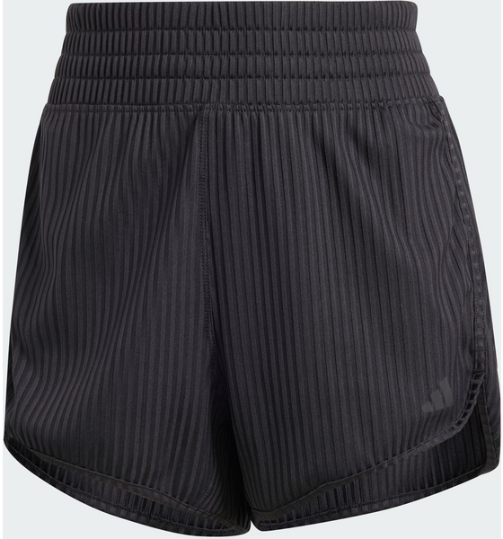 ADIDAS, Adidas Pacer All Gym Seasonal Rib High-rise Tonal 3-stripes Shorts