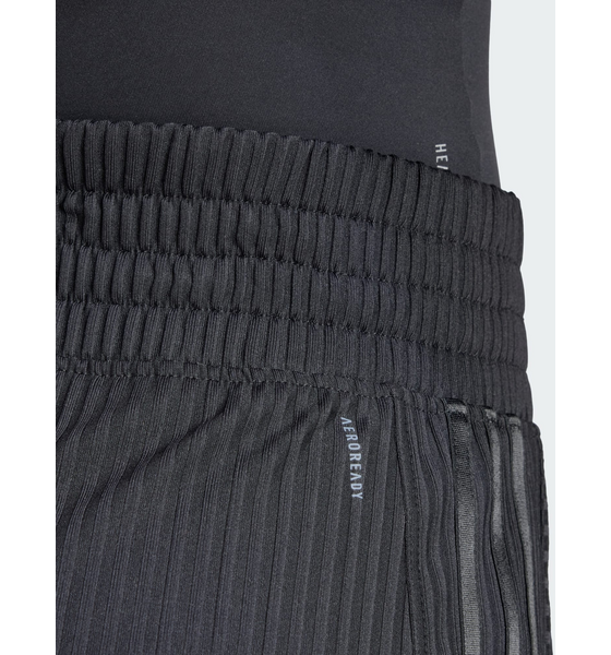 ADIDAS, Adidas Pacer All Gym Seasonal Rib High-rise Tonal 3-stripes Shorts