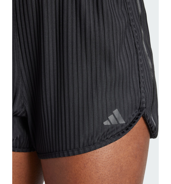 ADIDAS, Adidas Pacer All Gym Seasonal Rib High-rise Tonal 3-stripes Shorts