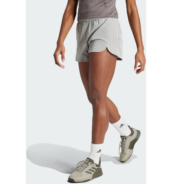 923450114107 ADIDAS Adidas Pacer Training 3-stripes Woven High-rise Shorts  Model01 Detail