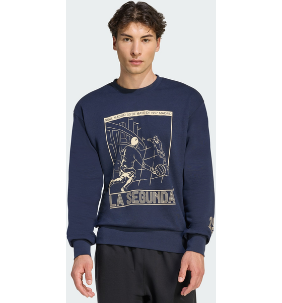 
ADIDAS, 
Adidas Real Madrid Heritage Sweatshirt Med Rund Hals, 
Detail 1
