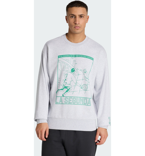 
ADIDAS, 
Adidas Real Madrid Heritage Sweatshirt Med Rund Hals, 
Detail 1
