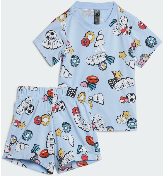 
ADIDAS, 
Adidas Seasonal Essentials Fun Allover Print Set Barn, 
Detail 1
