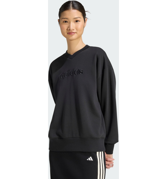
ADIDAS, 
Adidas Seasonal Essentials Satin V-ringad Sweatshirt, 
Detail 1
