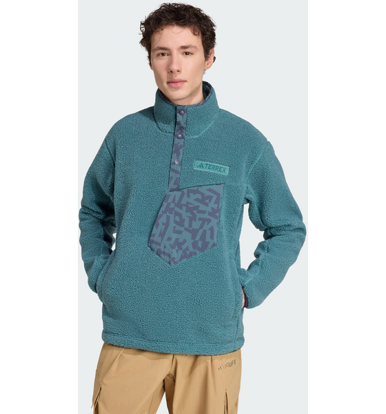 
ADIDAS, 
Adidas Terrex Xploric High Pile Fleece Pullover Sweatshirt, 
Detail 1
