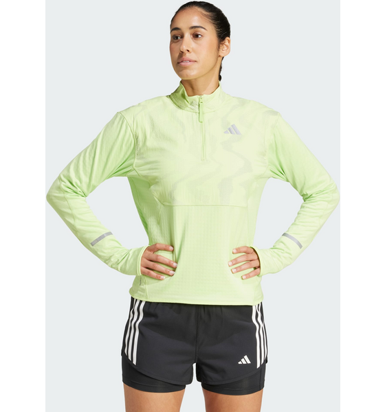 936739103101 ADIDAS Adidas Ultimate Hi Vis Reflective 1/2-zip Tröja  Model01 Detail