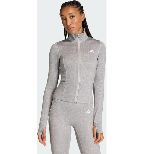 
ADIDAS, 
Adidas Workout Essentials Heather Jacka Med Dragkedja, 
Detail 1
