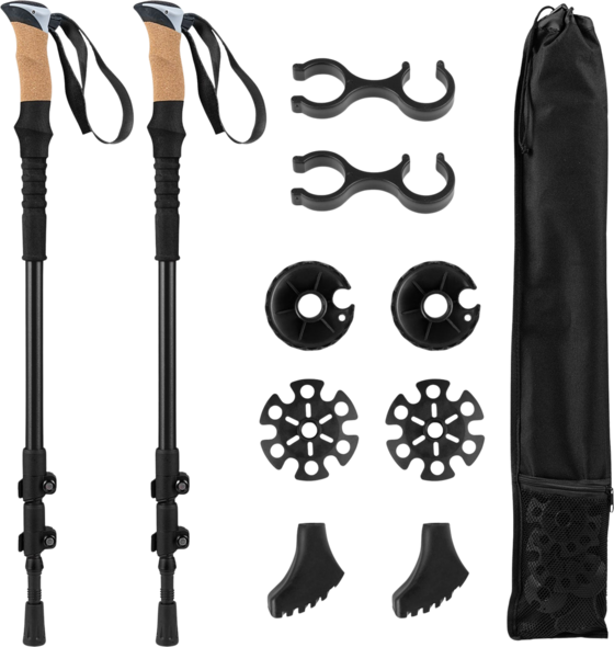 
NORTHIX, 
Adjustable Aluminum Trekking Poles With Cork Grips, 
Detail 1
