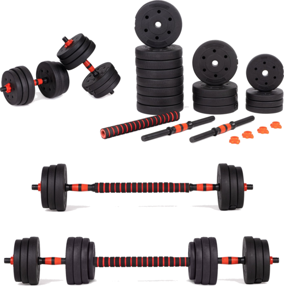 
B2X, 
Adjustable Dumbbells 2x 20kg Barbell Set 40kg Bar, 
Detail 1
