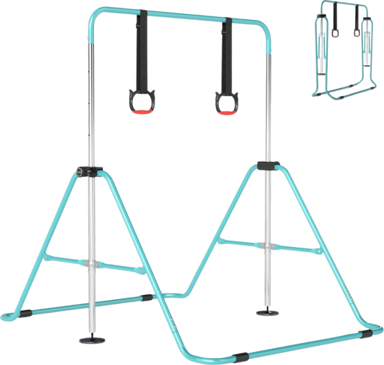 
NORTHIX, 
Adjustable Kids Gymnastics Bar, Metal Frame, Mint Green, 
Detail 1
