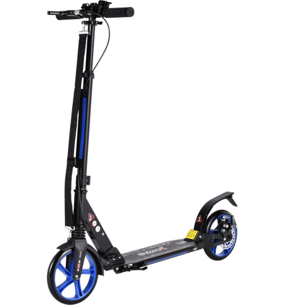 
NORTHIX, 
Adjustable Kids Scooter, Foldable, Black  Blue Wheels, 
Detail 1
