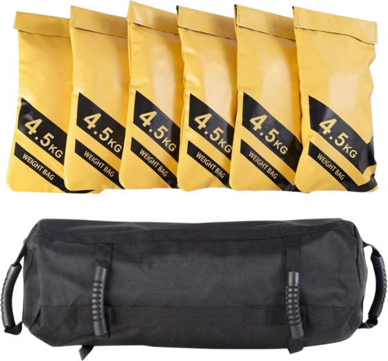 
NORTHIX, 
Adjustable Weight Sandbag 27kg, 6 X 4.5kg Fill Bags, Durable Oxford, 
Detail 1
