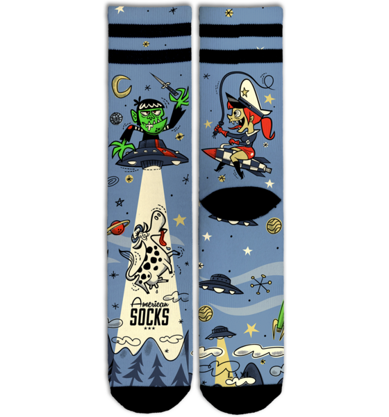 
AMERICAN SOCKS, 
Alien Snatch - Mid High, 
Detail 1
