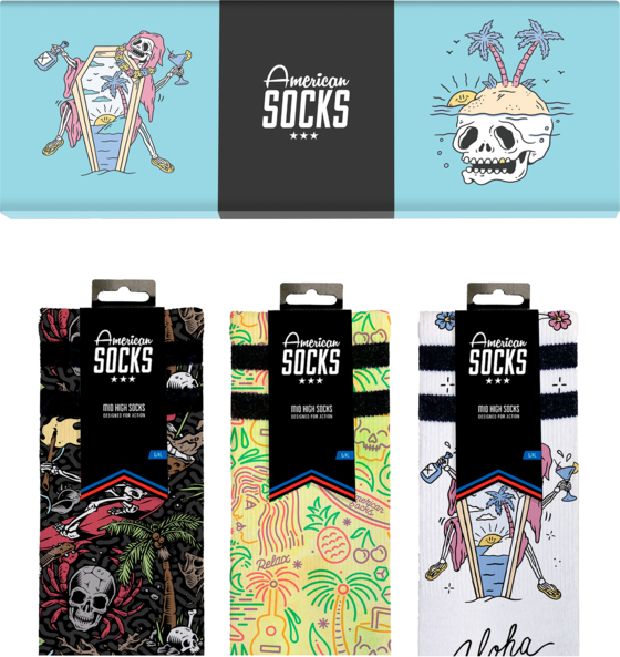 
AMERICAN SOCKS, 
Aloha - Gift Box, 
Detail 1
